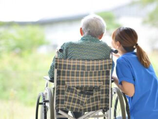 Carer and service user enjoying a quiet relaxing moment together